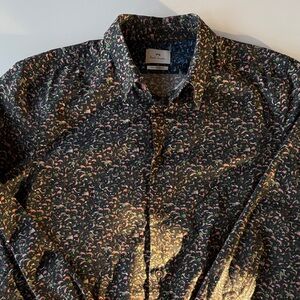 PS Paul Smith Dark Patterned Shirt